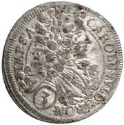 3 Kreuzers - Charles VI Prague obverse image