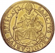 5 Ducats Wild man, Switzerland, 1695 reverse image