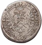 3 Kreuzers - Charles VI Kuttenberg, Bohemia, 1712-1718 reverse image