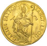 4 Ducats, Switzerland, 1698 reverse image