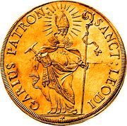 5 Ducats, Switzerland, 1698 reverse image