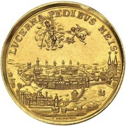 20 Ducats, Switzerland, 1745 reverse image
