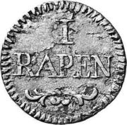 1 Rappen Silver trial strike reverse image