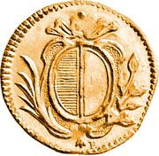 Rappen Gold trial strike obverse image