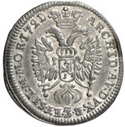 3 Kreuzers - Charles VI Prague, Bohemia, 1717-1723 reverse image