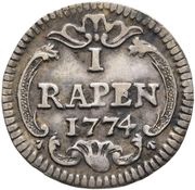 Rappen Silver trial strike reverse image