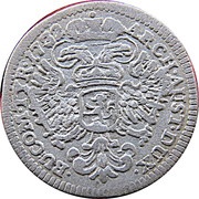 3 Kreuzers - Charles VI Prague, Bohemia, 1726-1740 reverse image