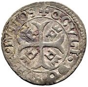 1 Kreuzer - Henri I cross above the crown, Switzerland, 1590 reverse image