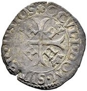 1 Kreuzer - Henri I celery leaves; with "H", Switzerland, 1590-1591 reverse image