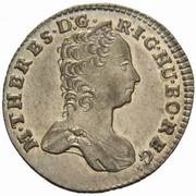 3 Kreuzers - Maria Theresia Prague obverse image