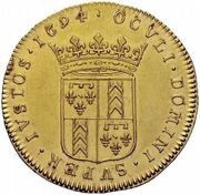 2 Pistoles - Mary of Nemours reverse image