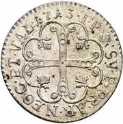 1 Kreutzer - Frederick I large shield, Switzerland, 1713 reverse image
