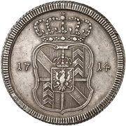 1 Thaler - Frederick William I, Switzerland, 1714 reverse image