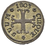 ½ Kreuzer - Frederick William III, Switzerland, 1803 reverse image