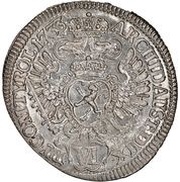 6 Kreuzers - Charles VI Prague, Bohemia, 1732-1740 reverse image