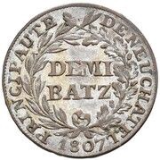½ Batzen - Alexandre Berthier, Switzerland, 1807 reverse image