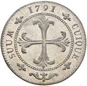 4 Kreuzers - Frederick William II, Switzerland, 1790-1793 reverse image