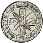 28 Kreuzer - Frederick William II, Switzerland, 1793-1796 reverse image
