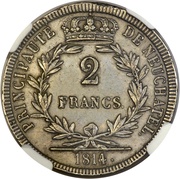 2 Francs - Alexandre Berthier Trial Strike reverse image