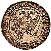 ¼ Thaler - Rudolf II Kuttenberg, Bohemia, 1578-1602 reverse image