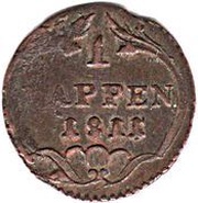 1 Rappen reverse image