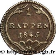 1 Rappen reverse image