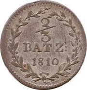⅔ Batzen, Switzerland, 1810-1812 reverse image