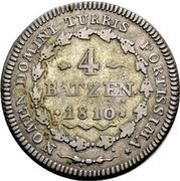 4 Batzen, Switzerland, 1810-1811 reverse image