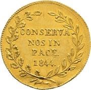 1 Ducat, Switzerland, 1844 reverse image