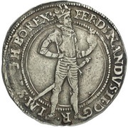 ¼ Thaler - Ferdinand II Joachimsthal obverse image