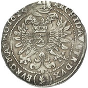 ¼ Thaler - Ferdinand II Joachimsthal, Bohemia, 1623-1628 reverse image