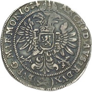 ¼ Thaler - Ferdinand II Prague, Bohemia, 1623-1637 reverse image