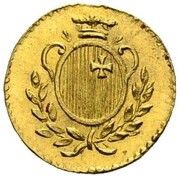 1 Rapen Gold pattern; ¼ ducat weight obverse image