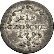 1 Groschen, Switzerland, 1793 reverse image