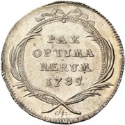 20 Schillings, Switzerland, 1785 reverse image