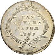 1 Gulden, Switzerland, 1785 reverse image