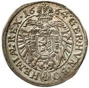 15 Kreuzers - Leopold I Prague, Bohemia, 1659-1674 reverse image