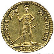 ½ Duplone, Switzerland, 1796 reverse image