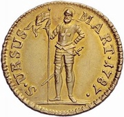 2 Duplone, Switzerland, 1787 reverse image