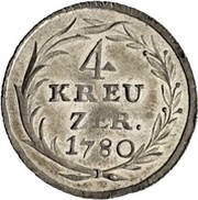 4 Kreuzers - Beda Angehrn, Switzerland, 1780-1782 reverse image