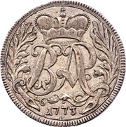 12 Kreutzers - Beda Angehrn, Switzerland, 1773 reverse image