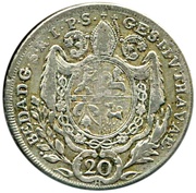 20 Kreutzers - Beda Angehrn obverse image