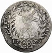 20 Kreutzers - Beda Angehrn, Switzerland, 1777-1779 reverse image
