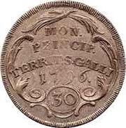30 Kreutzers - Beda Angehrn, Switzerland, 1781-1796 reverse image