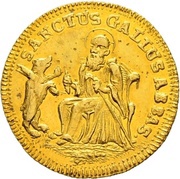 Ducat - Beda Angehrn, Switzerland, 1774 reverse image