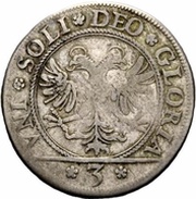 3 Batzen, Switzerland, 1619-1624 reverse image