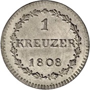 1 Kreuzer, Switzerland, 1808 reverse image