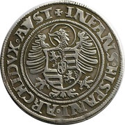 ½ Thaler - Ferdinand I Joachimstal, Bohemia, 1548-1557 reverse image