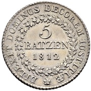 5 Batzen, Switzerland, 1812 reverse image