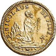 1 Ducat, Switzerland, 1886 reverse image